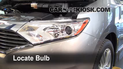2011 Nissan Quest SL 3.5L V6 Lights Turn Signal - Front (replace bulb)